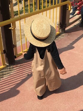 「1歳5ヶ月」｜「アイテム（オールインワン・サロペット）」を使った、ako☆jouさん（レディース・80cm）の春コーディネート