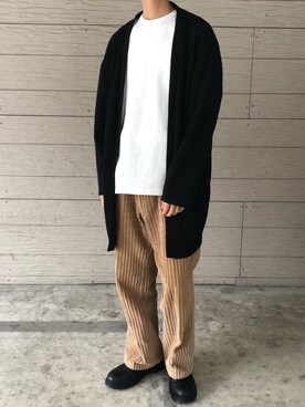 「WEGO（ウィゴー）のアイテム（カーディガン/ボレロ）」を使った、Mottyさん（メンズ・167cm）の秋コーディネート