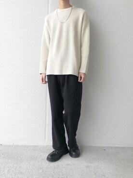 「SPINNS（スピンズ）のアイテム（ブーツ）」を使った、Mottyさん（メンズ・167cm）の春コーディネート