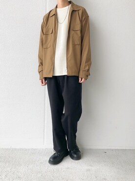 「MinoriTY（マイノリティ）のアイテム（ブルゾン）」を使った、Mottyさん（メンズ・167cm）の春コーディネート
