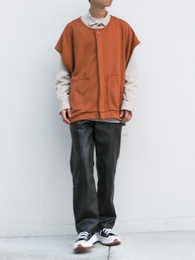 「My/kan（マイカン）のアイテム」を使った、Mottyさん（メンズ・167cm）の秋コーディネート