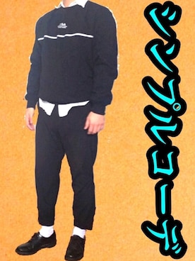 「FILA（フィラ）のアイテム（スウェット）」を使った、WEARISTAさん（メンズ・165cm）の春コーディネート