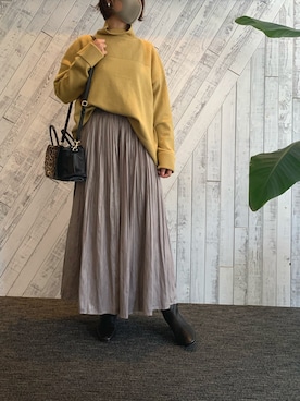 「PotioR（ポティオール）のアイテム」を使った、yamaさん（レディース・155cm）の秋コーディネート