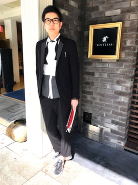 「alexanderwang（アレキサンダーワン）のアイテム（バッグ）」を使った、Keita matsuiさん（メンズ・180cm）の春コーディネート