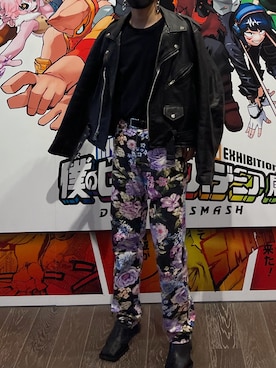 「MARTINE ROSE（マーティンローズ）のアイテム（パンツ）」を使った、inrmnさん（メンズ・176cm）の春コーディネート