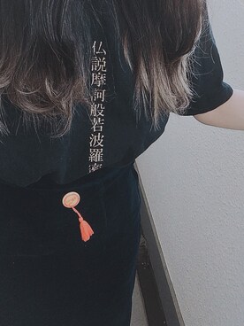 「アイテム（その他小物、オレンジ系）」を使った、haotoさん（レディース・159cm）の夏コーディネート
