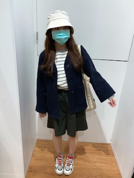 「8seconds（エイトセカンズ）のアイテム（ジャケット/アウター）」を使った、一圈🎀さん（レディース・160cm）の秋コーディネート