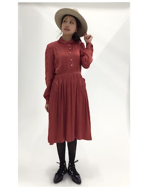 「rag & bone（ラグアンドボーン）のアイテム（帽子）」を使った、木野園子さん（レディース・160cm）の冬コーディネート