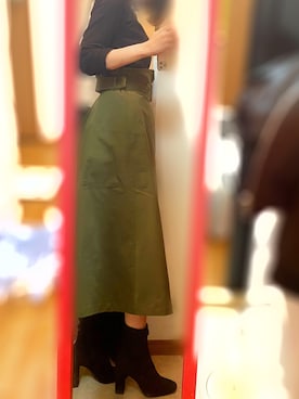 「H&M（エイチ・アンド・エム）のアイテム（ブーティ）」を使った、amuさん（レディース・165cm）の秋コーディネート