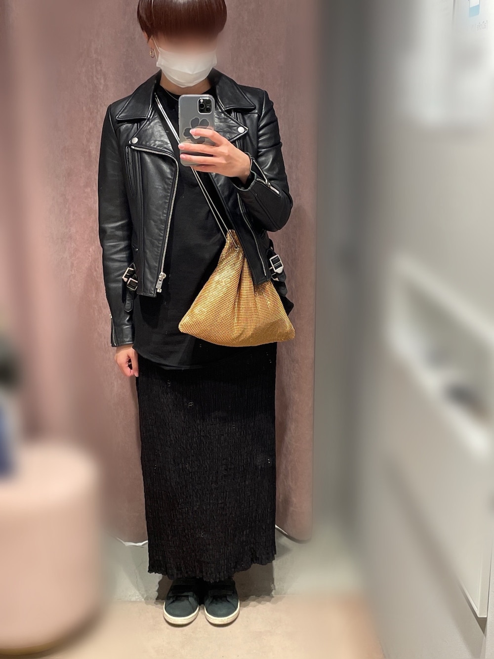 LE CIEL BLEU ラムレザーライダース LE CIEL BLEU ルシェルブルー