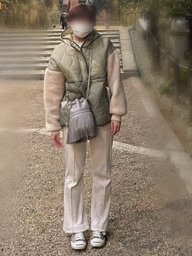 マッシュさん（レディース・162cm）の冬コーディネート