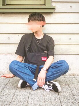 Wataru使用「Carhartt（carhartt(カーハート) ビッグシルエット ポケット半袖 ロゴ Tシャツ Workwear Pocket 1/2 Sleeve T-Shirts）」的時尚穿搭