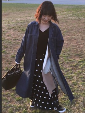 「N.（N. Natural Beauty Basic）（エヌエヌナチュラルビューティーベーシック）のアイテム（その他アウター）」を使った、もってぃさん（レディース・154cm）の春コーディネート