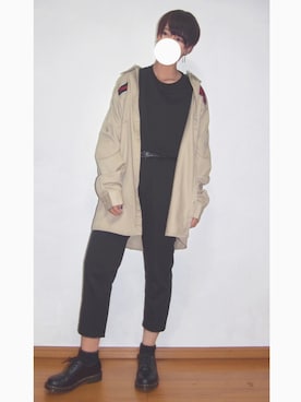 「アイテム（ローファー）」を使った、わかめ。さん（メンズ・172cm・10代）の秋コーディネート