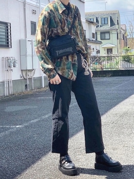 「ボーイッシュ」｜わかめ。さん（メンズ・172cm・20代）の春コーディネート
