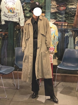 「アイテム（トレンチコート）」を使った、わかめ。さん（レディース・173cm・20代）の冬コーディネート