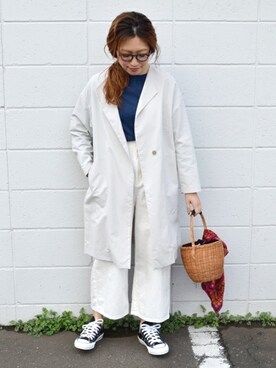「liflattie ships（リフラティ シップス）のアイテム（ニット/セーター）」を使った、furukimiさん（レディース・158cm）の春コーディネート