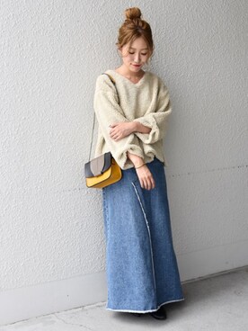 furukimiさんの「Healthy（ヘルシー）: ロングスカート マジョラム」を使ったコーディネート