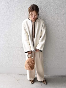 「Khaju（カージュ）のアイテム（その他アウター）」を使った、furukimiさん（レディース・158cm）の秋コーディネート