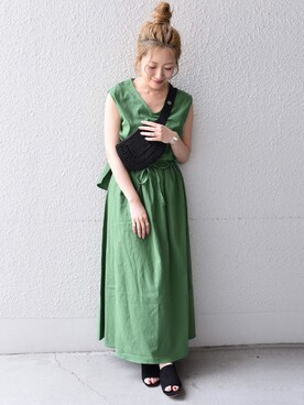 「Khaju（カージュ）のアイテム（ワンピース）」を使った、furukimiさん（レディース・158cm）の春コーディネート