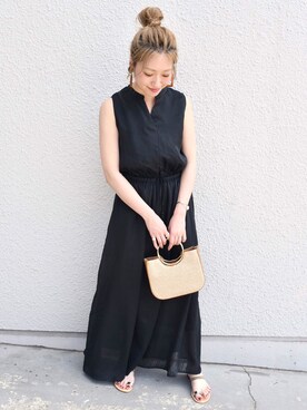 「Khaju（カージュ）のアイテム（ワンピース）」を使った、furukimiさん（レディース・158cm）の春コーディネート