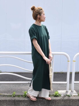 「Khaju（カージュ）のアイテム（ワンピース）」を使った、furukimiさん（レディース・158cm）の春コーディネート