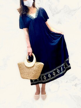 「anatelier（アナトリエ）のアイテム」を使った、Ukeyさん（レディース・158cm）の夏コーディネート