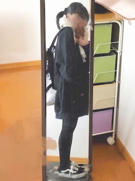 「unrelaxing（アンリラクシング）のアイテム（スウェット）」を使った、ちぃさん（レディース・150cm）の冬コーディネート