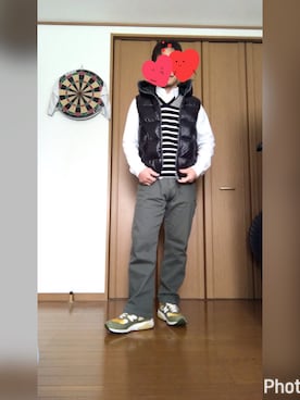 「BLUE WORK（ブルーワーク）のアイテム（パンツ）」を使った、NORIさん（メンズ・172cm）の春コーディネート