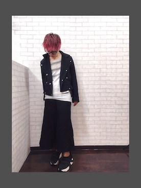 「Jeffrey Campbell（ジェフリーキャンベル）のアイテム（シューズ）」を使った、tomohiro nomuraさん（メンズ・162cm）の冬コーディネート