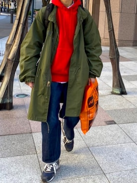 牛たたき¥280さん（メンズ・170cm）の冬コーディネート