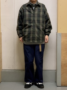 牛たたき¥280さん（メンズ・170cm）の冬コーディネート