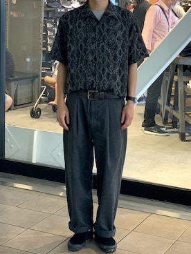 「モノートーン」｜牛たたき¥280さん（メンズ・170cm）の夏コーディネート