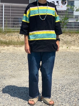 牛たたき¥280さん（メンズ・170cm）の夏コーディネート