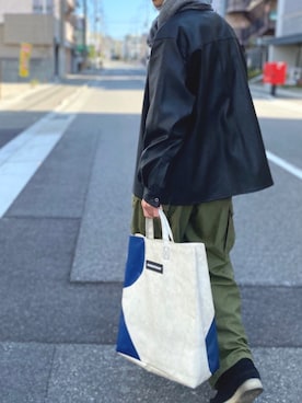 「Kastane（カスタネ）のアイテム（ジャケット/アウター）」を使った、牛たたき¥280さん（メンズ・170cm）の秋コーディネート