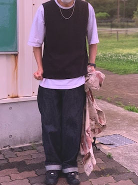 「Steven Alan（スティーブンアラン）のアイテム」を使った、牛たたき¥280さん（メンズ・170cm）の春コーディネート