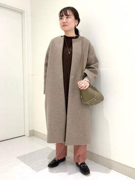 福村綾さん(レディース・160cm)の冬コーディネート