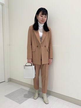 福村綾さん（レディース・160cm）の冬コーディネート