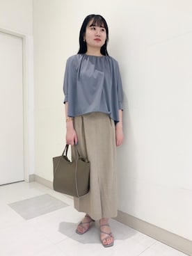 福村綾さん（レディース・160cm）の春コーディネート