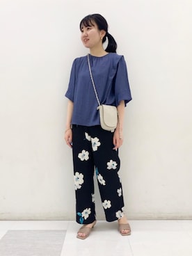 福村綾さん（レディース・160cm）の春コーディネート