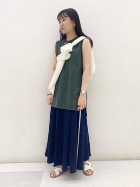 福村綾さん（レディース・160cm）の春コーディネート