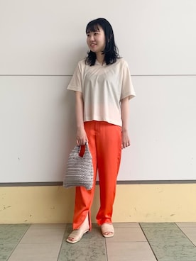 「ベーシック/トラッド」｜福村綾さん（レディース・160cm）の春コーディネート