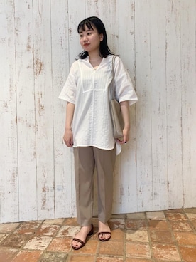 福村綾さん（レディース・160cm）の春コーディネート