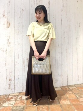 福村綾さん（レディース・160cm）の春コーディネート