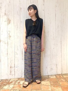 福村綾さん(レディース・160cm)の春コーディネート