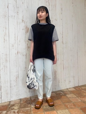 福村綾さん（レディース・160cm）の春コーディネート