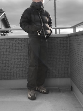 「HELIOT EMIL」｜Lynhさん（メンズ・181cm）の冬コーディネート