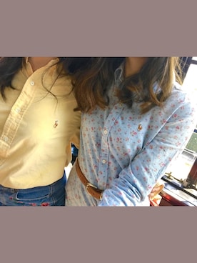 「Ralph Lauren」｜「アイテム（シャツワンピース）」を使った、Natalie さん（レディース・155cm）の春コーディネート