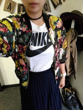 「アイテム（ピアス（両耳用））」を使った、岡村ママさん（レディース・158cm・30代）の秋コーディネート
