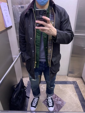 「Barbour Beaufort」｜ian3chenさん（メンズ・175cm）の冬コーディネート